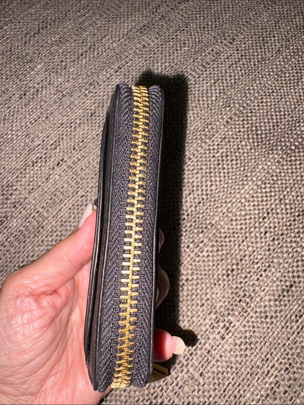 MARGOT NEW YORK LEATHER BLACK COMPACT WALLET